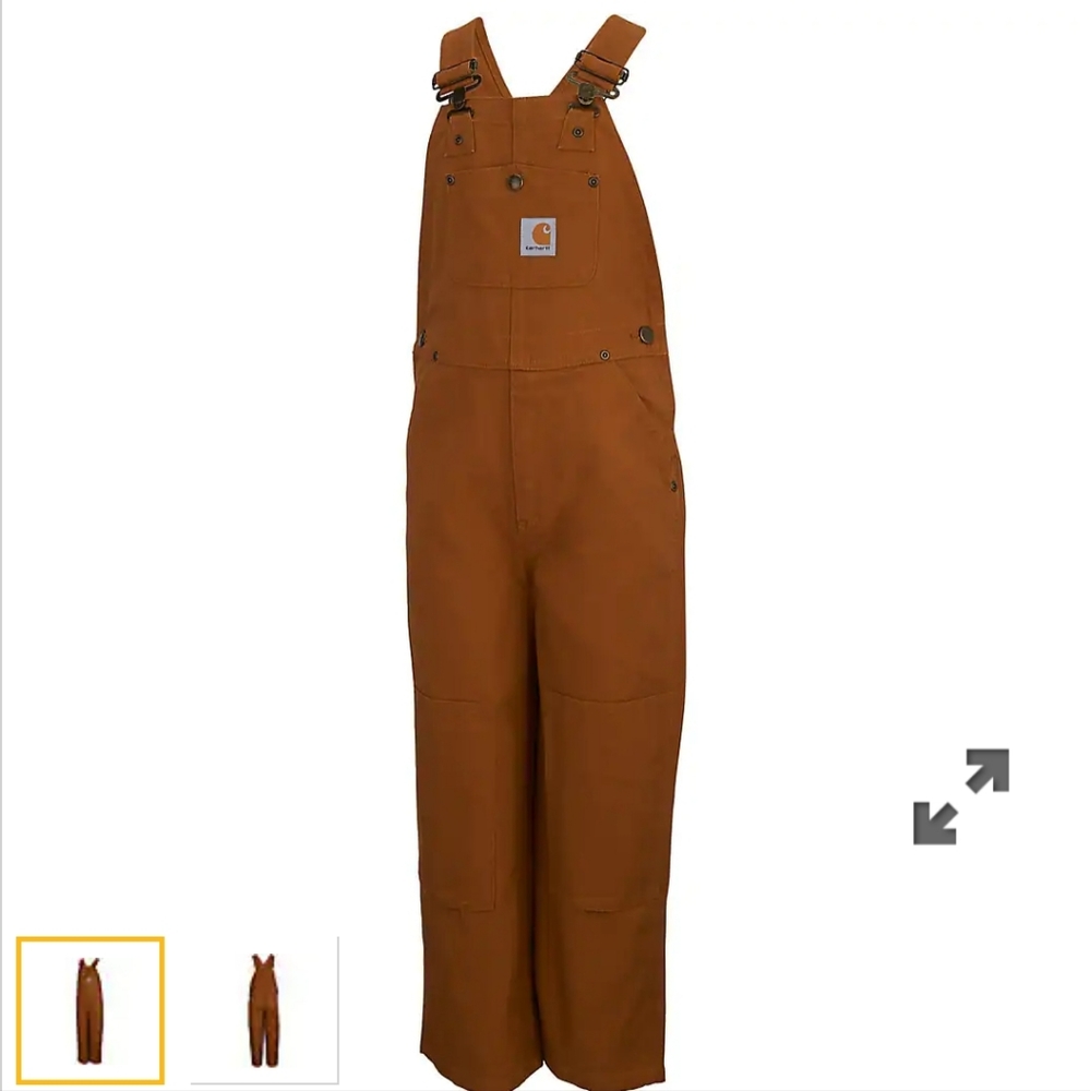 Like new boys Carhartt bib overalls. Size 4-6
